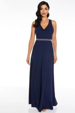 Quiz Pink Embellished Cross Back Maxi Dress -Quiz Store Online unnamed file 510