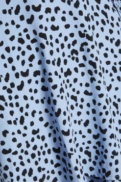 Quiz Blue Smudge Spot Print Skater Dress -Quiz Store Online unnamed file 527