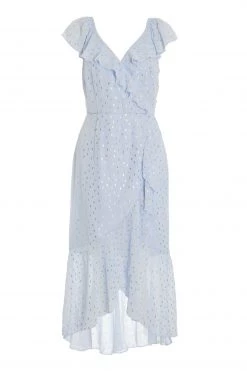 Quiz Light Blue Chiffon Wrap Midi Dress -Quiz Store Online unnamed file 53