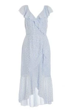 Quiz Light Blue Chiffon Wrap Midi Dress -Quiz Store Online unnamed file 55