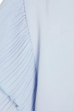 Quiz Blue Frill Sleeve Necklace Top -Quiz Store Online unnamed file 631