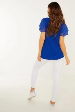 Quiz Blue Boxy Necklace Top -Quiz Store Online unnamed file 654