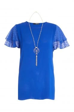 Quiz Blue Boxy Necklace Top -Quiz Store Online unnamed file 655