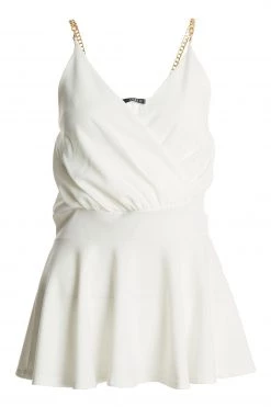 Quiz Pink Chain Wrap Peplum Top -Quiz Store Online unnamed file 661