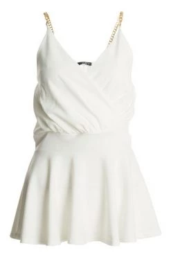 Quiz Pink Chain Wrap Peplum Top -Quiz Store Online unnamed file 663