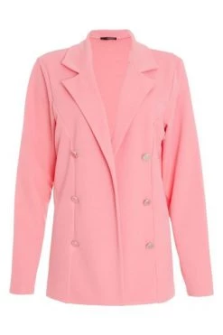 Quiz Pink Double Breasted Blazer -Quiz Store Online unnamed file 676