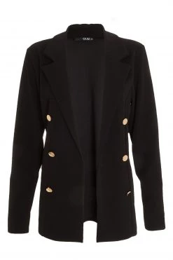 Quiz Black Button Detail Blazer -Quiz Store Online unnamed file 686