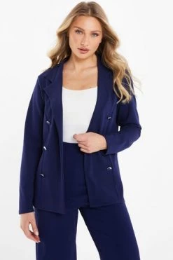 Quiz Black Button Detail Blazer -Quiz Store Online unnamed file 690