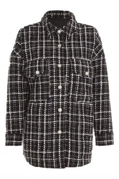 Quiz Black Checked Oversized Shacket -Quiz Store Online unnamed file 724