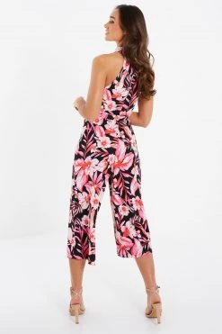 Quiz Black Tropical Print Palazzo Jumpsuit -Quiz Store Online unnamed file 742