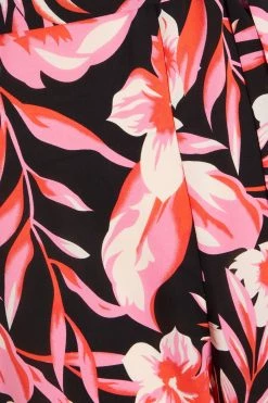 Quiz Black Tropical Print Palazzo Jumpsuit -Quiz Store Online unnamed file 744