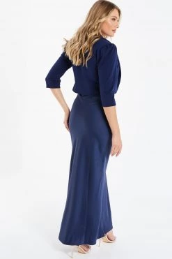 Quiz Blue Cropped Jacket -Quiz Store Online unnamed file 847