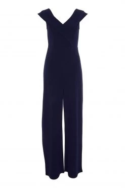 Quiz Blue Bardot Palazzo Jumpsuit -Quiz Store Online unnamed file 856