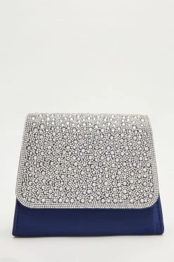 Quiz Blue Shimmer Diamante Bag -Quiz Store Online unnamed file 925