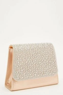 Quiz Blue Shimmer Diamante Bag -Quiz Store Online unnamed file 929