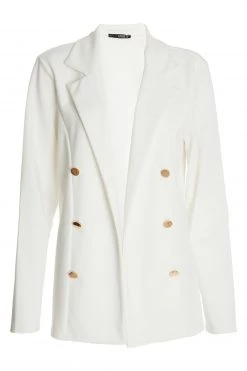 Quiz Cream Double Breasted Blazer -Quiz Store Online unnamed file 959