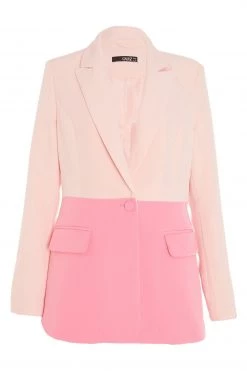 Quiz Pink Two-tone Tailored Blazer -Quiz Store Online unnamed file 971