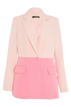 Quiz Pink Two-tone Tailored Blazer -Quiz Store Online unnamed file 973