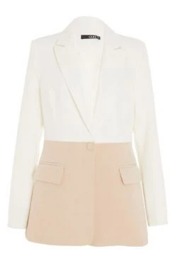 Quiz Pink Two-tone Tailored Blazer -Quiz Store Online unnamed file 974