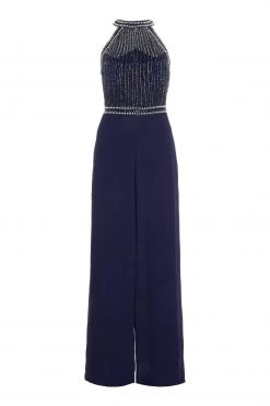 Quiz Blue Embellished Chiffon Long Jumpsuit -Quiz Store Online unnamed file 996