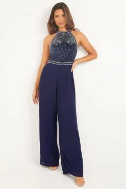 Quiz Blue Embellished Chiffon Long Jumpsuit -Quiz Store Online unnamed file 998
